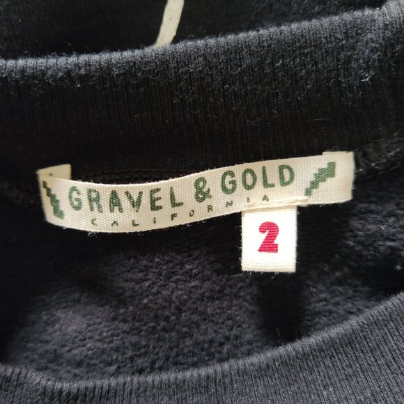 Gravel & Gold Women's Boobs Graphic Print Sweatshirt in Black Small - Picture 6 of 7